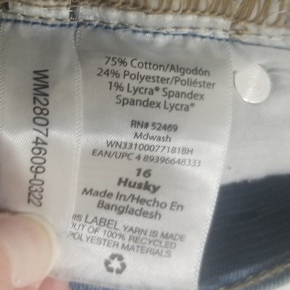 blue Wonder Nation straight sz 16 husky jeans - Picture 7 of 12